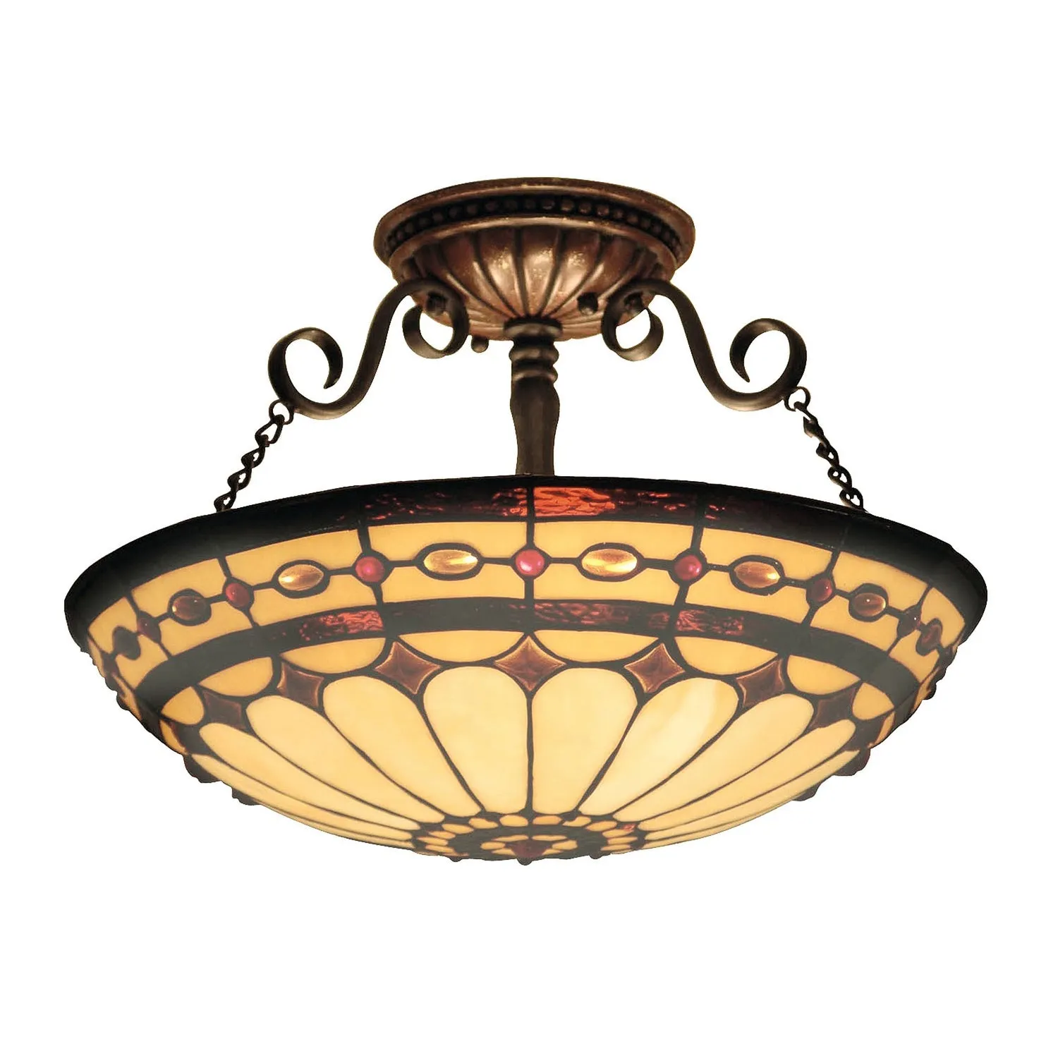ELK Home Three Light Semi Flush Mount Flush Mount Ceiling Lights