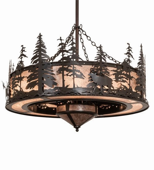 Elk At Dusk 11 Light Chandel-Air Compact Small Fans discount