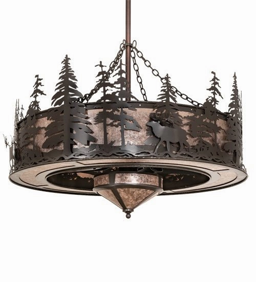 Elk At Dusk 11 Light Chandel-Air Compact Small Fans discount