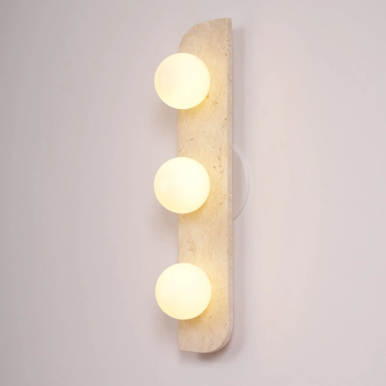 Elysian Travertine Plug-in Wall Light