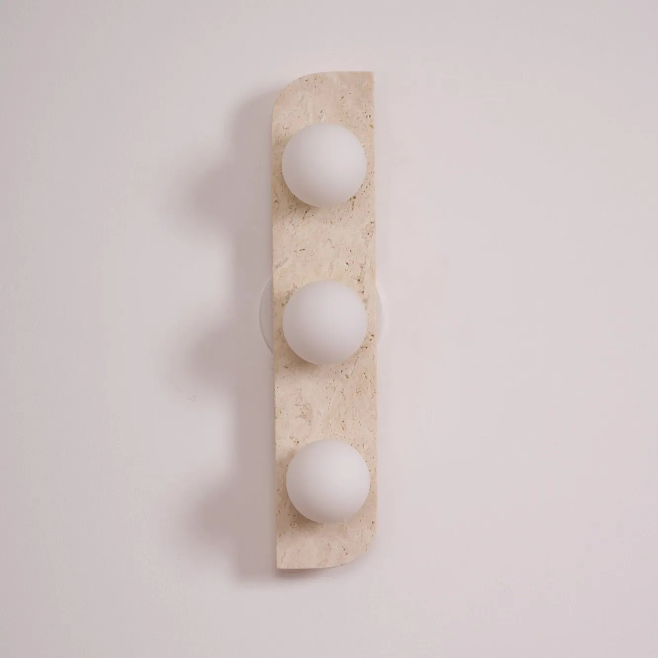 Elysian Travertine Plug-in Wall Light
