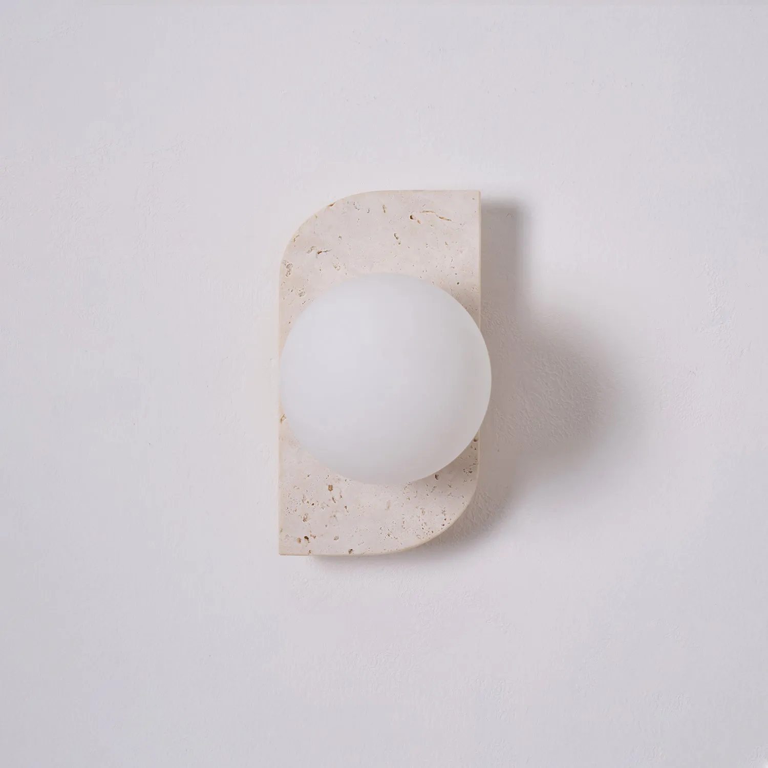Elysian Travertine Plug-in Wall Light