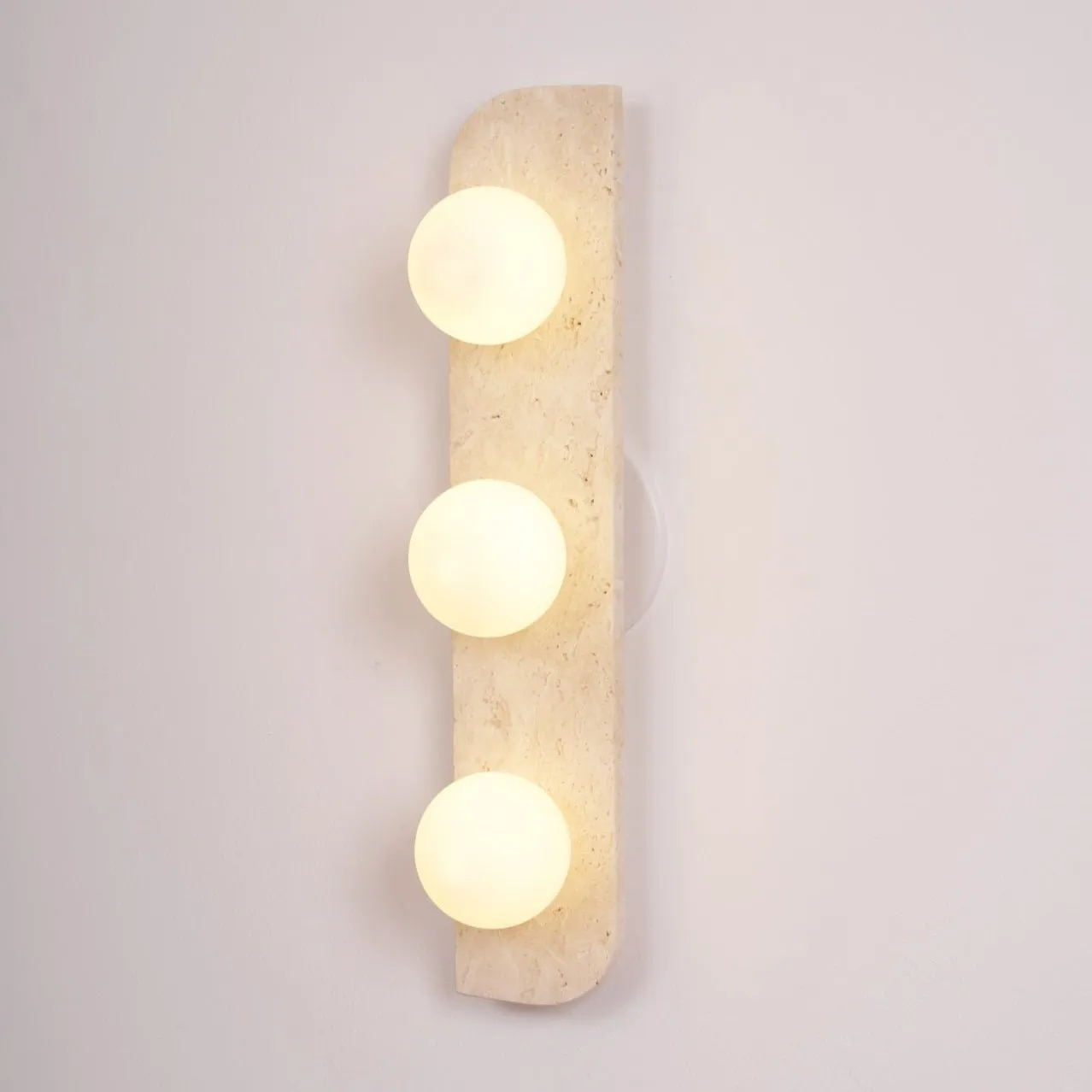 Elysian Travertine Plug-in Wall Light