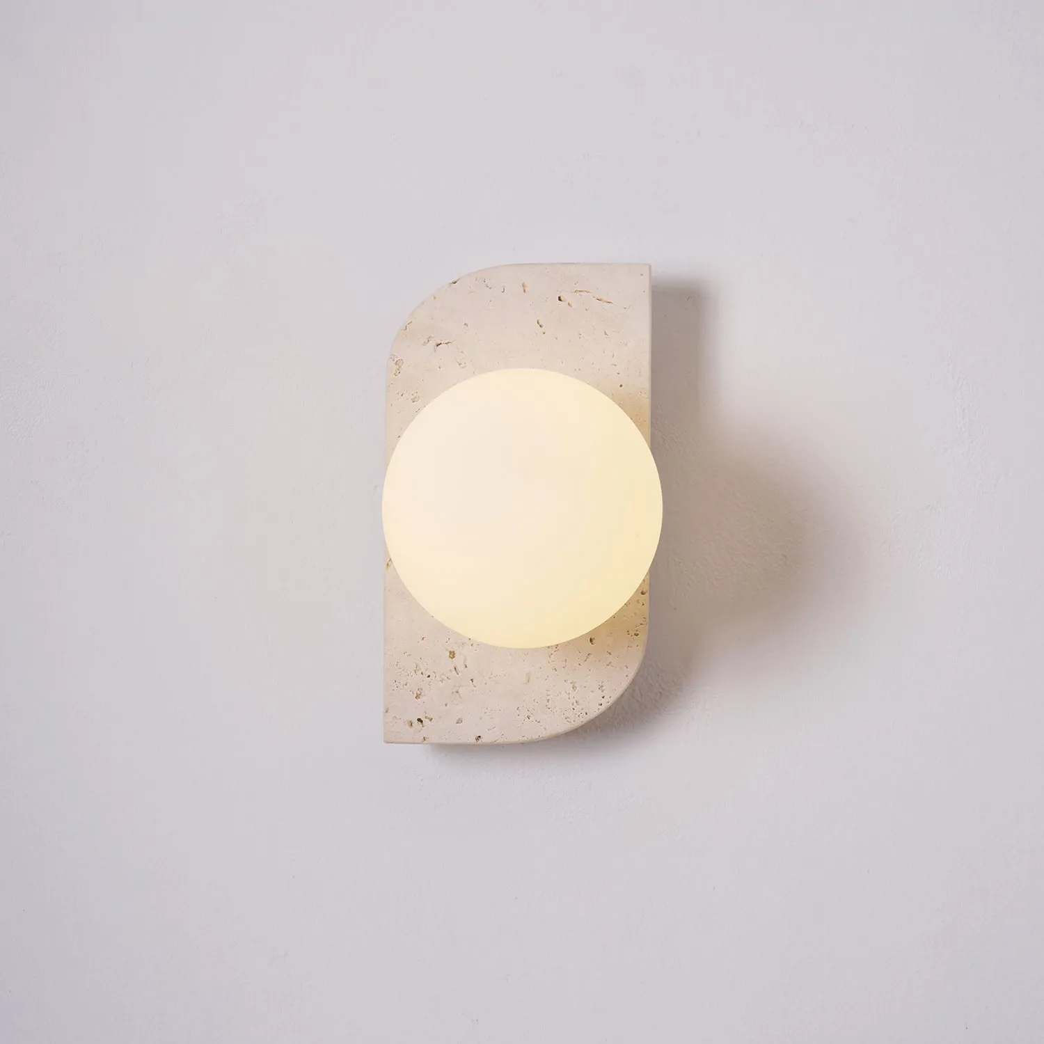 Elysian Travertine Plug-in Wall Light