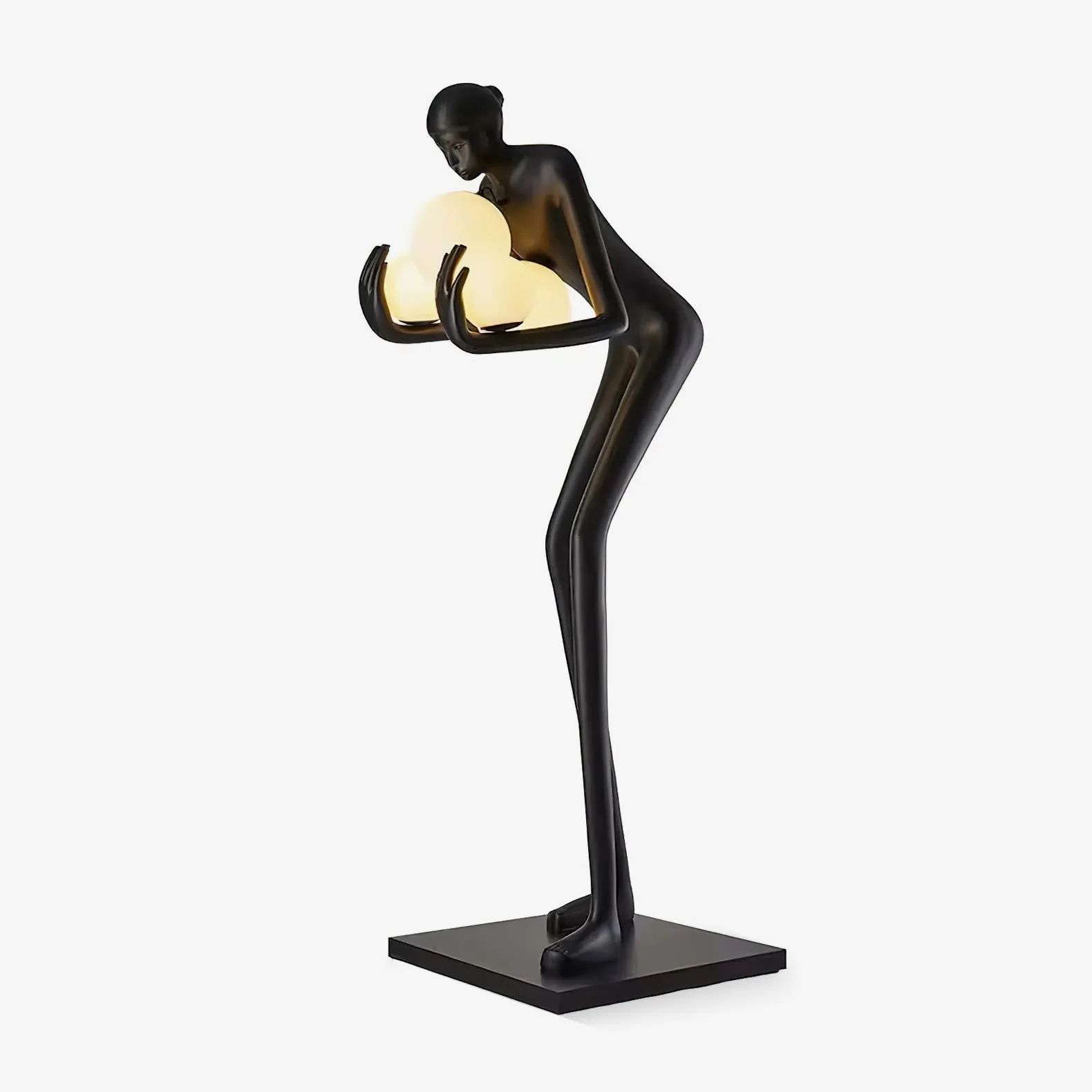 Embrace of Light Sculpture Floor Lamp Modern Lighting for Living Room