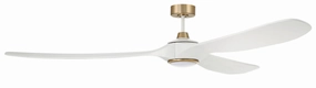 Envy 84 84"Ceiling Fan White/Satin Brass Large Fans FANS best price