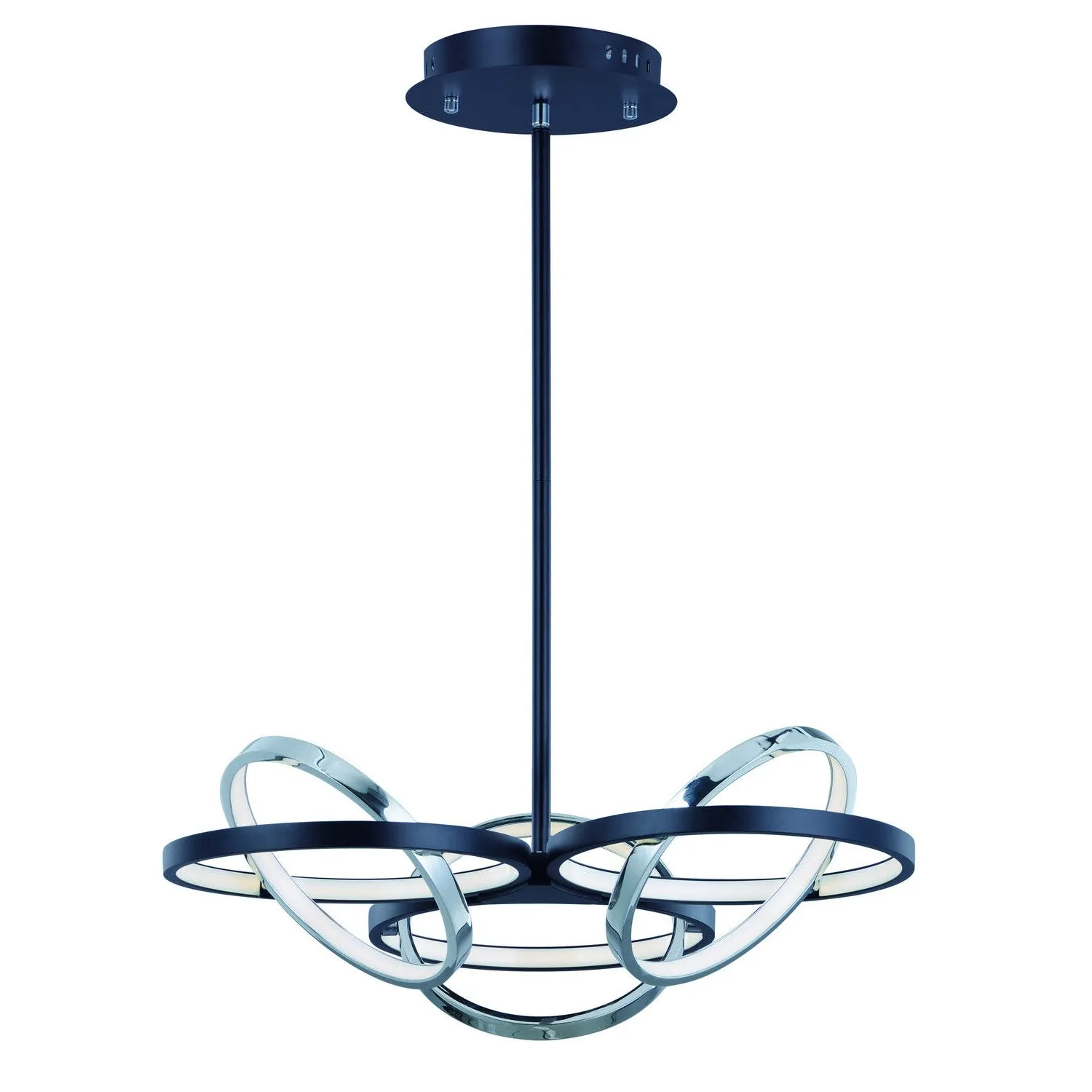 ET2 by Maxim Gyro II E24787-BKPC Chandelier Light - Black / Polished Chrome Affordable Chandeliers for home