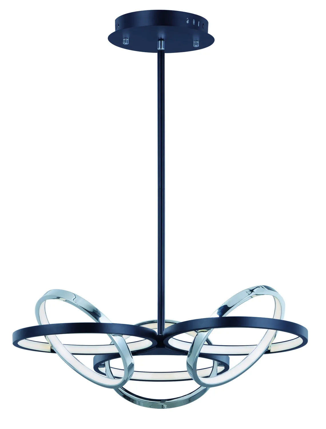ET2 by Maxim Gyro II E24787-BKPC Chandelier Light - Black / Polished Chrome Chandeliers on sale