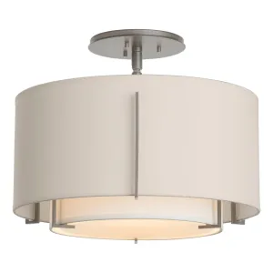 Exos Small Double Shade Semi-Flush Bathroom Lighting bright deals