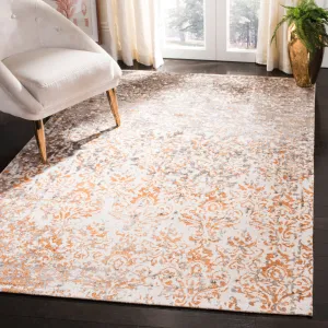 Expression Hand Made Area Rug, Ivory / Rust Transitional Style Non Shedding Area Rugs weekend promo