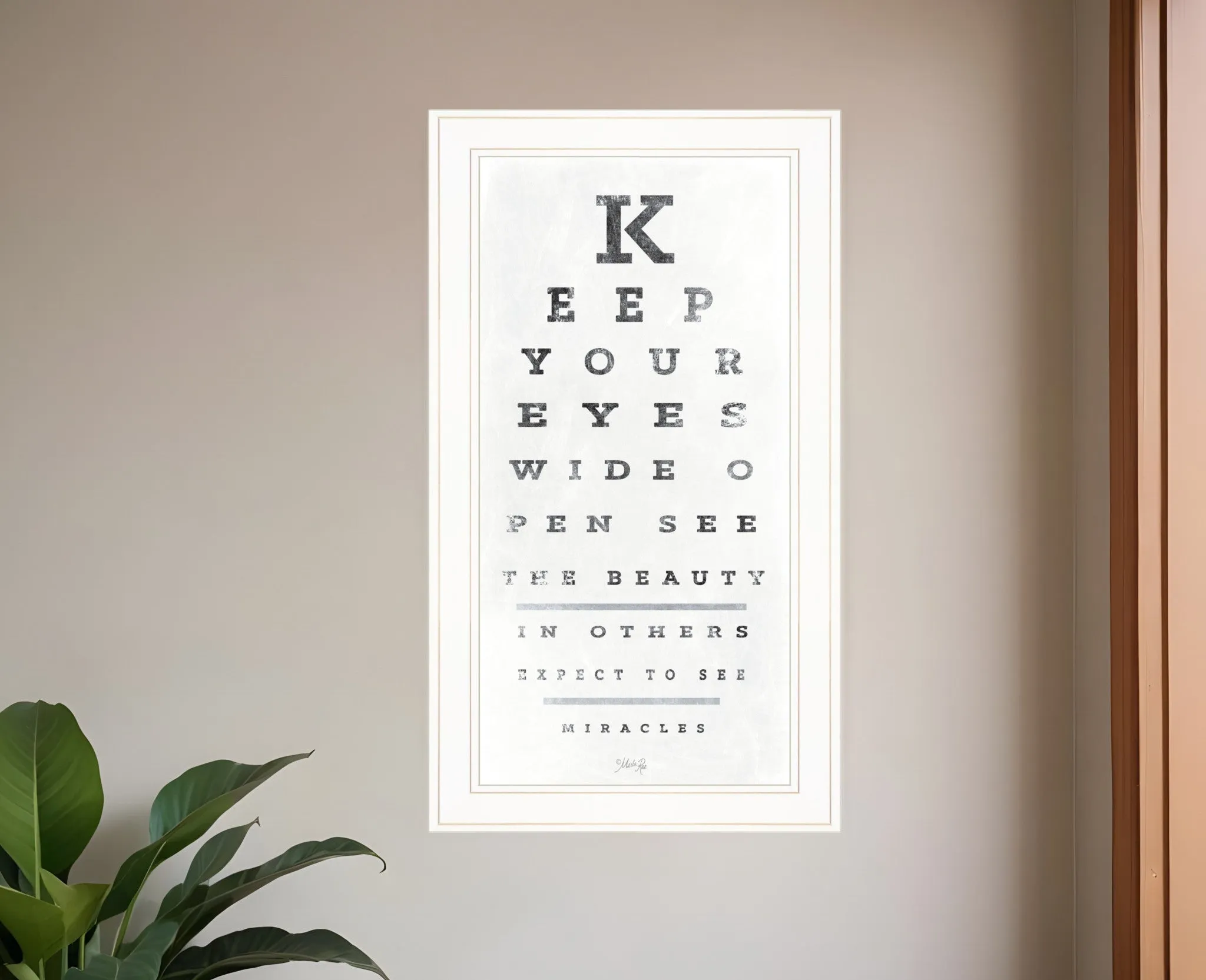 Eye Chart II 2 White Framed Print Wall Art Wall Decor online discounts