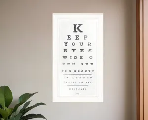 Eye Chart II 2 White Framed Print Wall Art Wall Decor online discounts