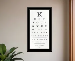 Eye Chart II 3 Black Framed Print Wall Art Cheap Wall Mirrors & Decor