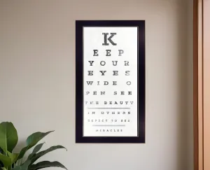Eye Chart II 4 Black Framed Print Wall Art Modern Wall Accents store