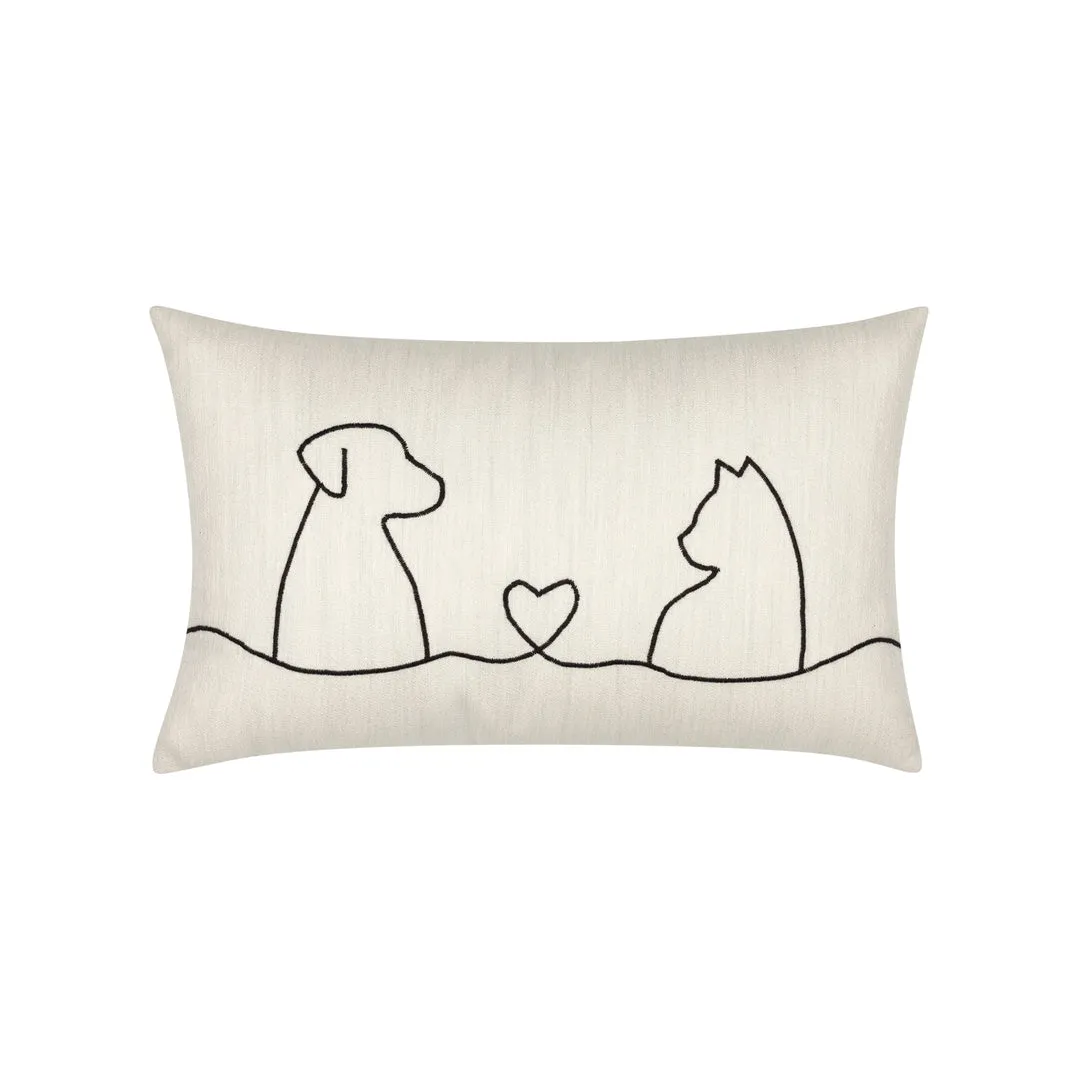 Faithful Friends Indoor/Outdoor Pillow, Lumbar Throw Pillows Cozy Upgrade