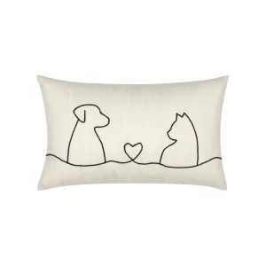 Faithful Friends Indoor/Outdoor Pillow, Lumbar Throw Pillows Cozy Upgrade