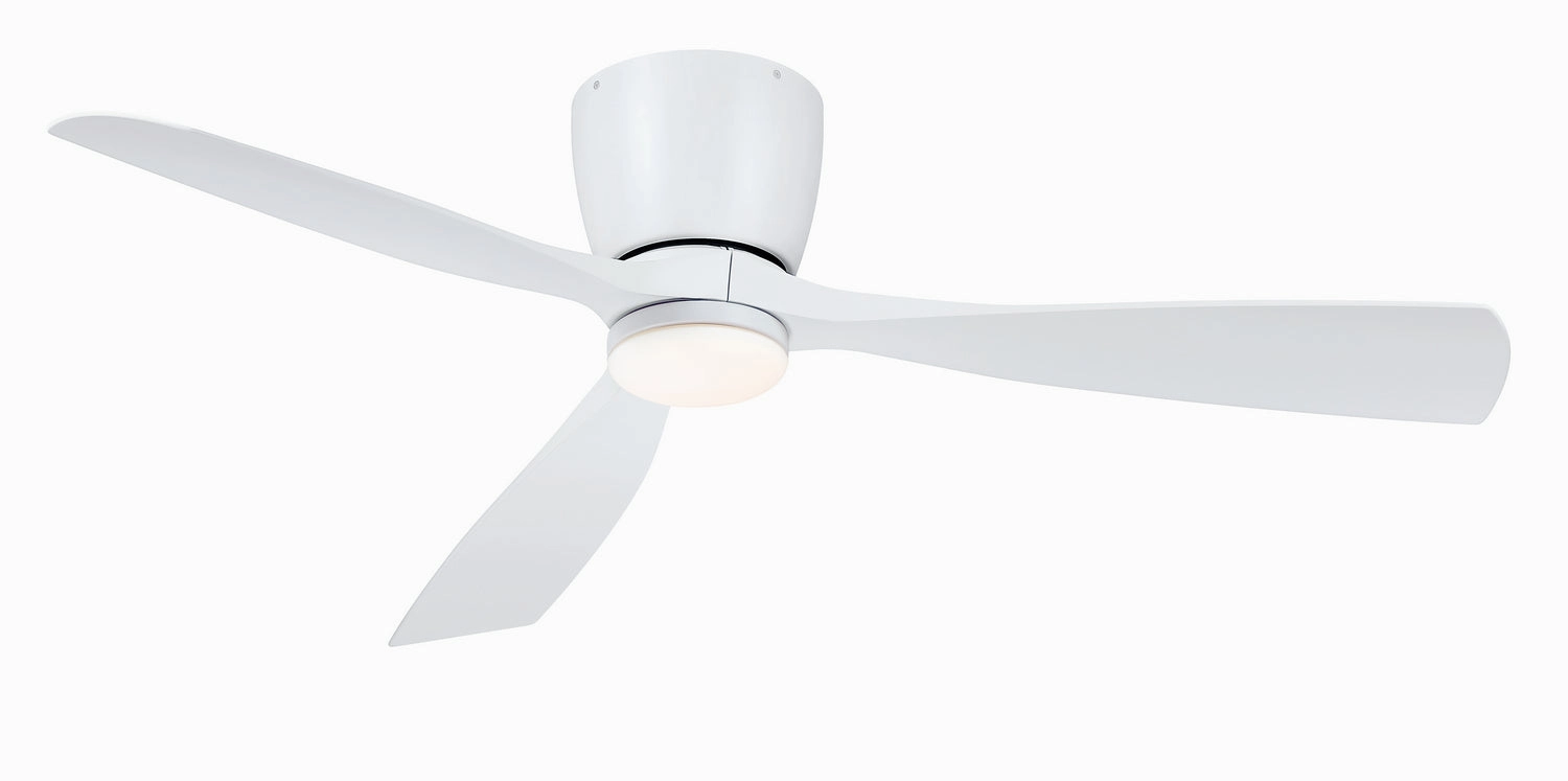 Fanimation Klinch 52" Flushmount Indoor/Outdoor Ceiling Fan with 18W LED Light and Remote Control Outdoor Ceiling Fans discount