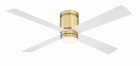 Fanimation Kwartet 52" Flushmount Indoor/Outdoor Ceiling Fan with 18W LED Light and Remote Control Outdoor Ceiling Fans discount