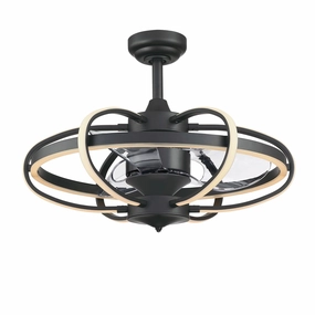 Fanimation Obvi 22" Fandelier with 24W LED and Remote Chandelier Fans (Fandeliers) outlet sale
