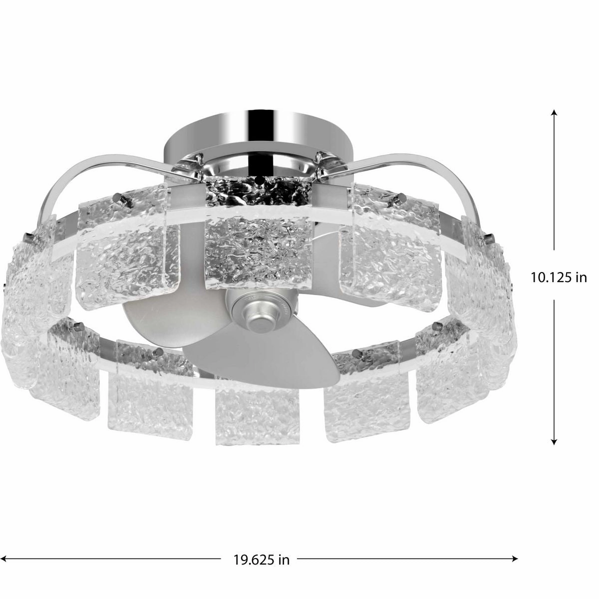 Fanin Ceiling Fan Polished Chrome Fandeliers at discount prices