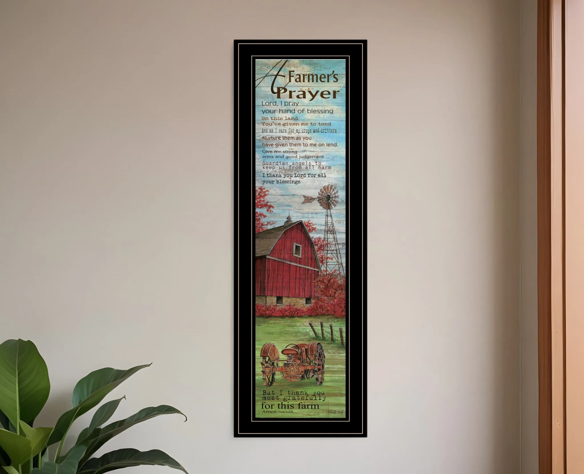 Farmers Prayer 2 Black Framed Print Wall Art Buy Wall Decor with deals