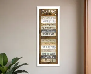 Farmhouse Rules 2 White Framed Print Wall Art Buy Wall Decor with deals