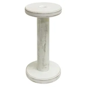 Farmhouse White Spool Candleholder 9.5" Decorative Accessories low price