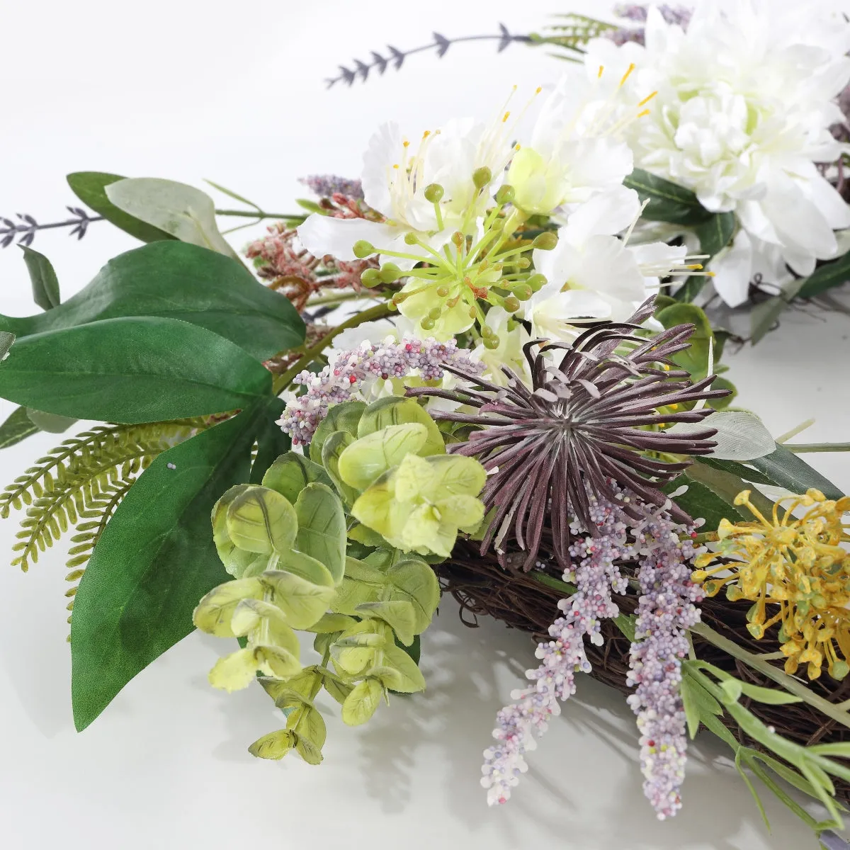 Faux 24" Dahila & Olive Wreath