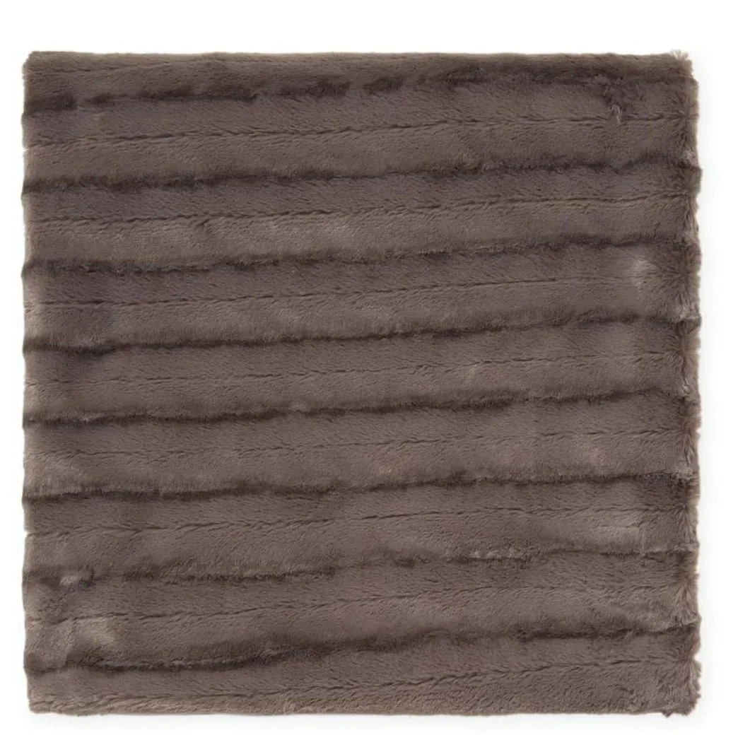 Faux Addict Luxury Chinchilla Stripe Faux Fur Oversized Throw