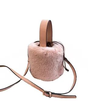 Faux Fur mini Bucket bag