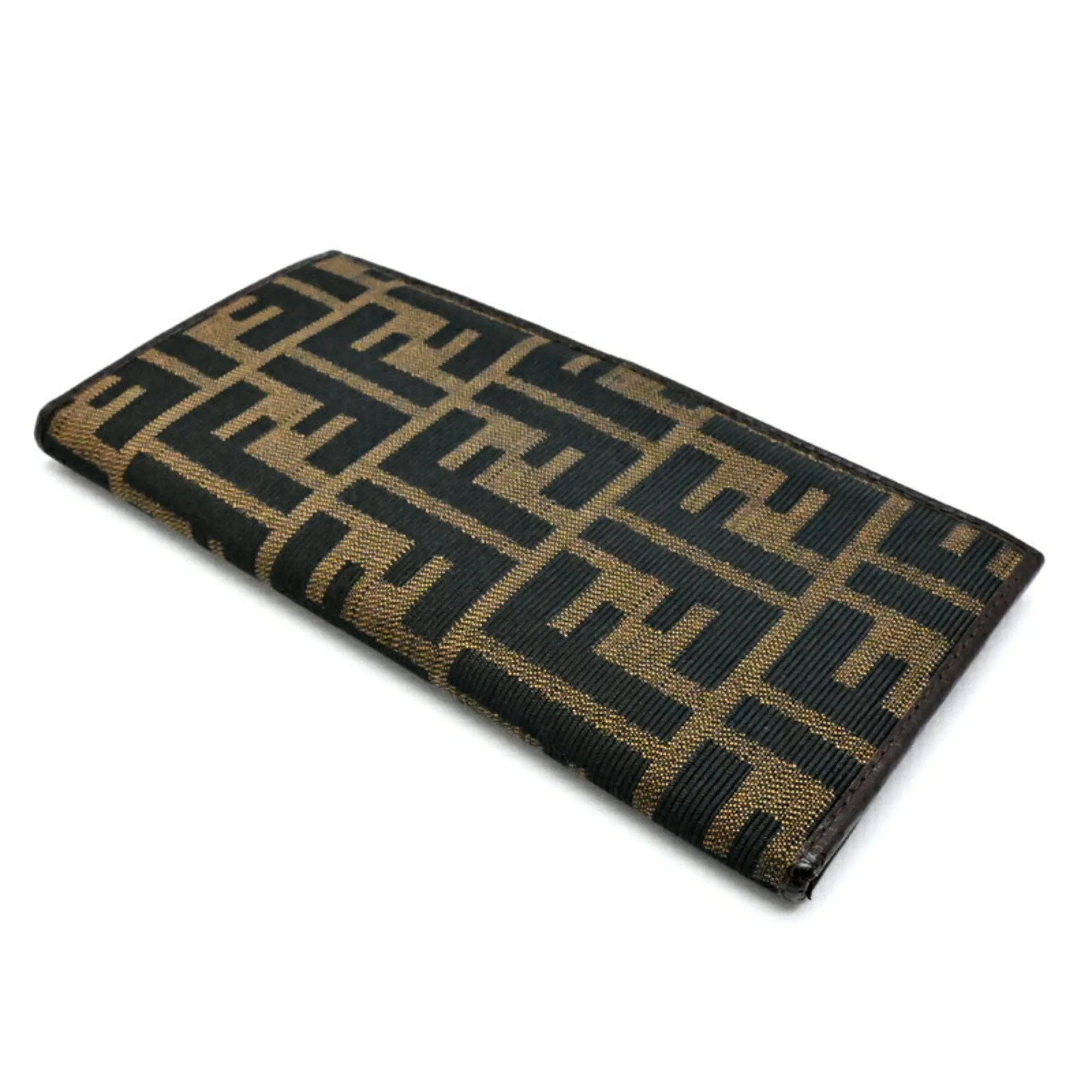 Fendi Canvas Leather Long Wallet (Bi-Fold) (Pre-Owned)