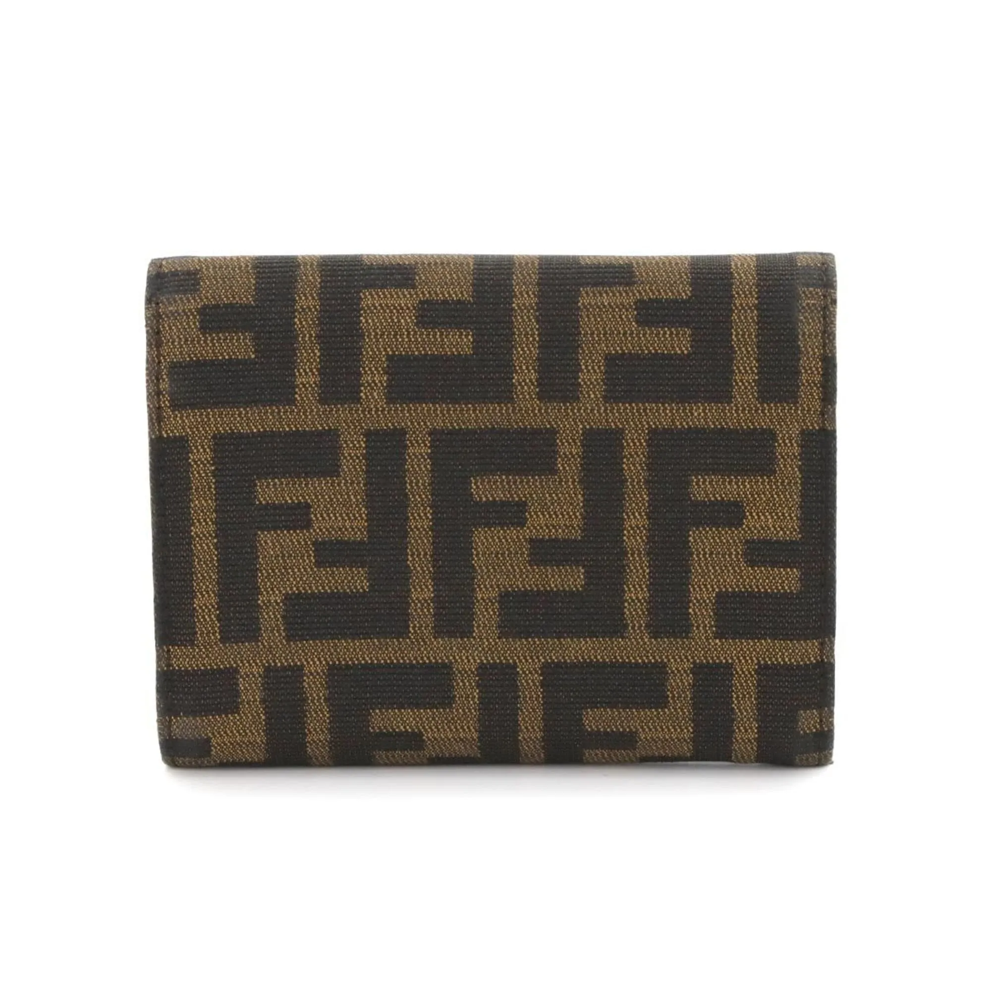 Fendi Canvas Leather Wallet (Tri-Fold) (Pre-Owned)