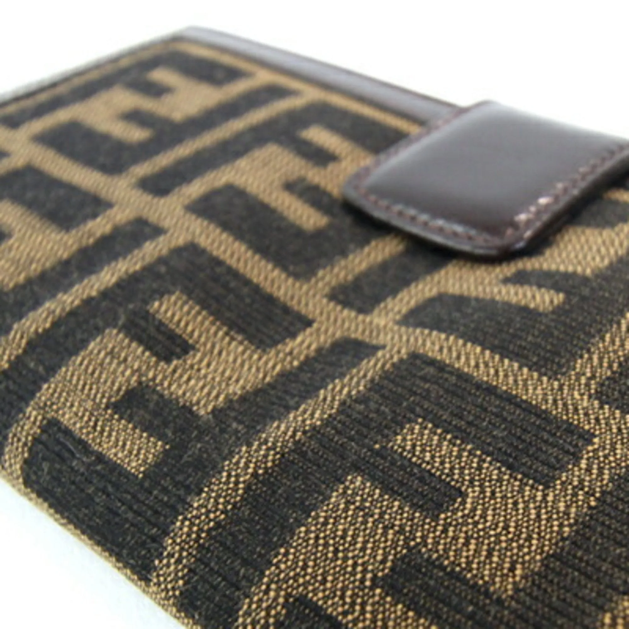 Fendi Jacquard Leather Long Wallet (Bi-Fold) (Pre-Owned)