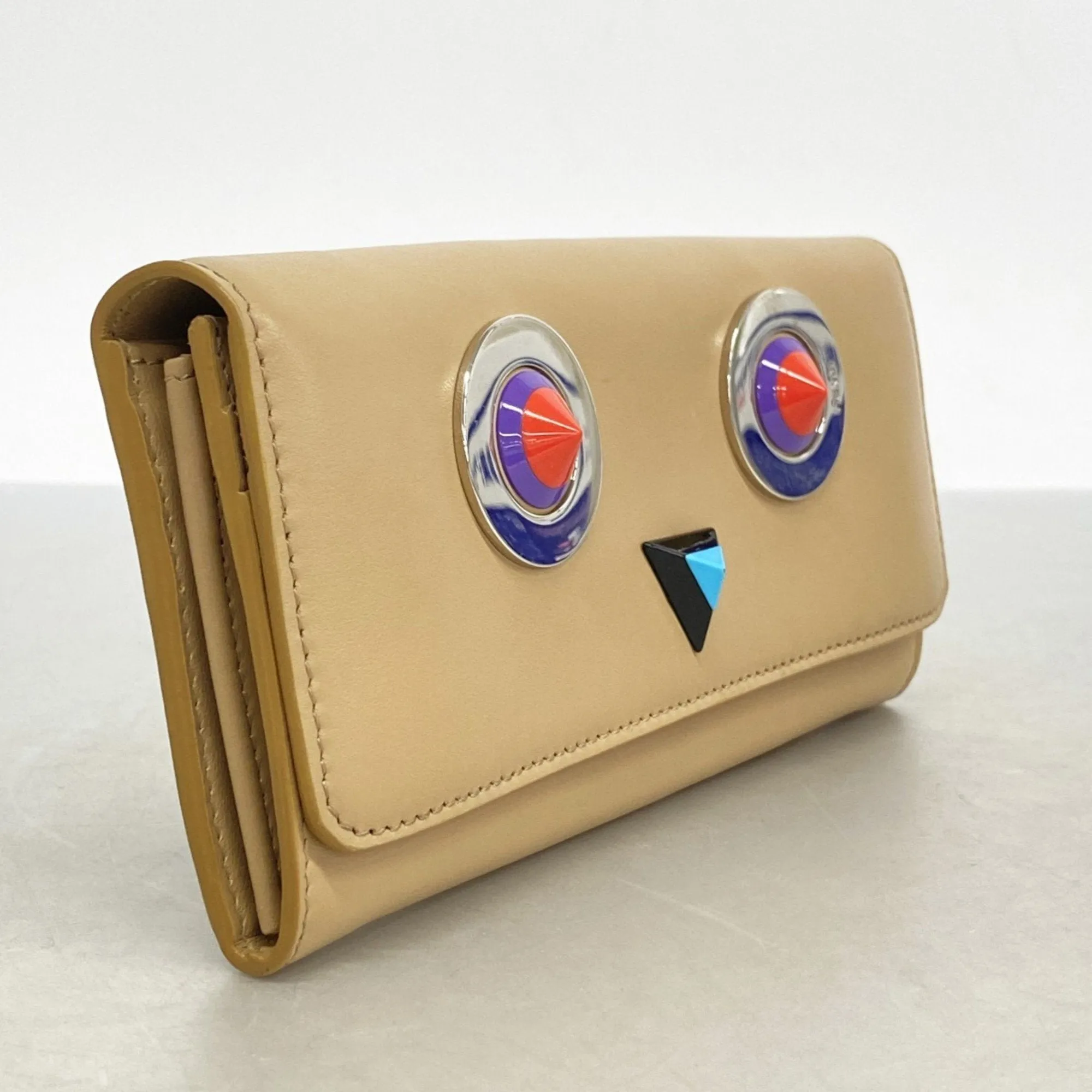 Fendi Leather Long Wallet (Bi-Fold) (Pre-Owned)