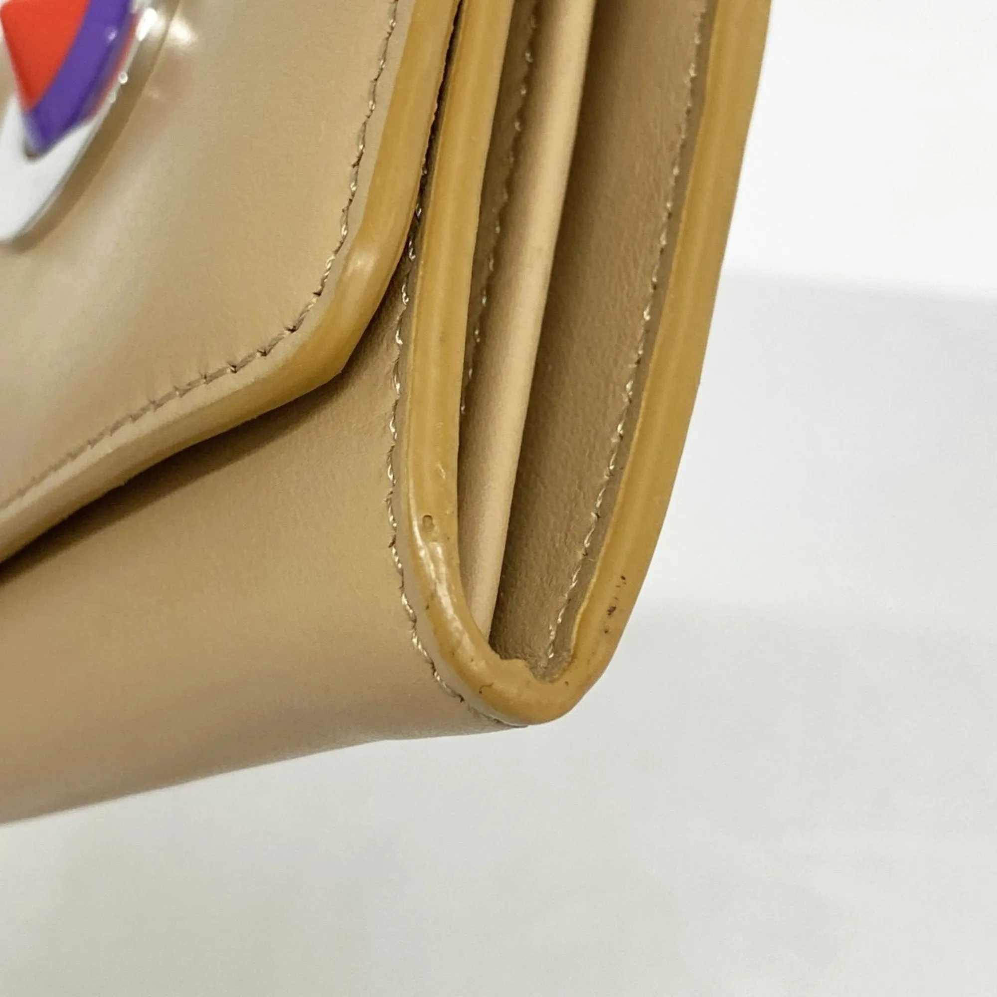 Fendi Leather Long Wallet (Bi-Fold) (Pre-Owned)