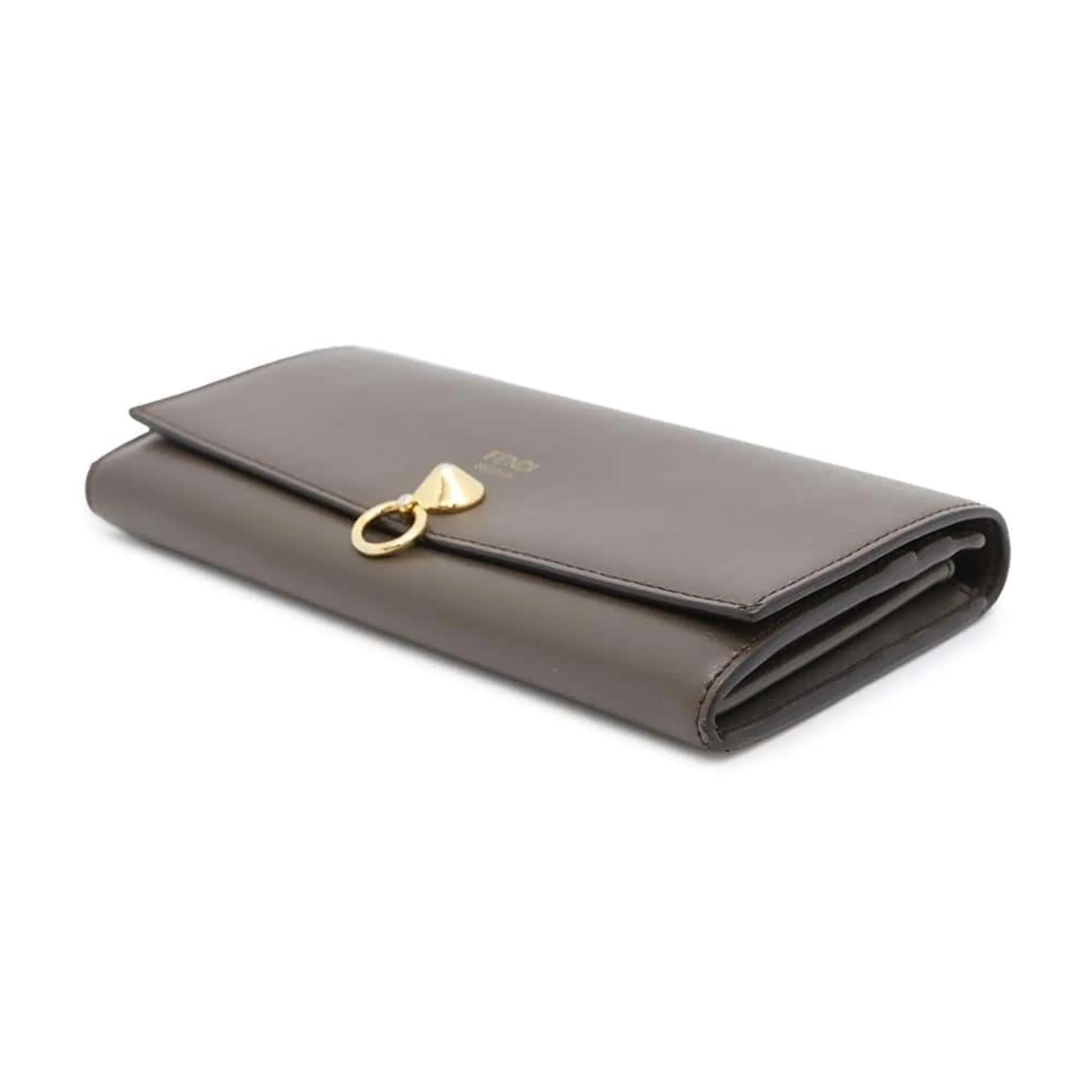 Fendi Leather Long Wallet (Bi-Fold) (Pre-Owned)
