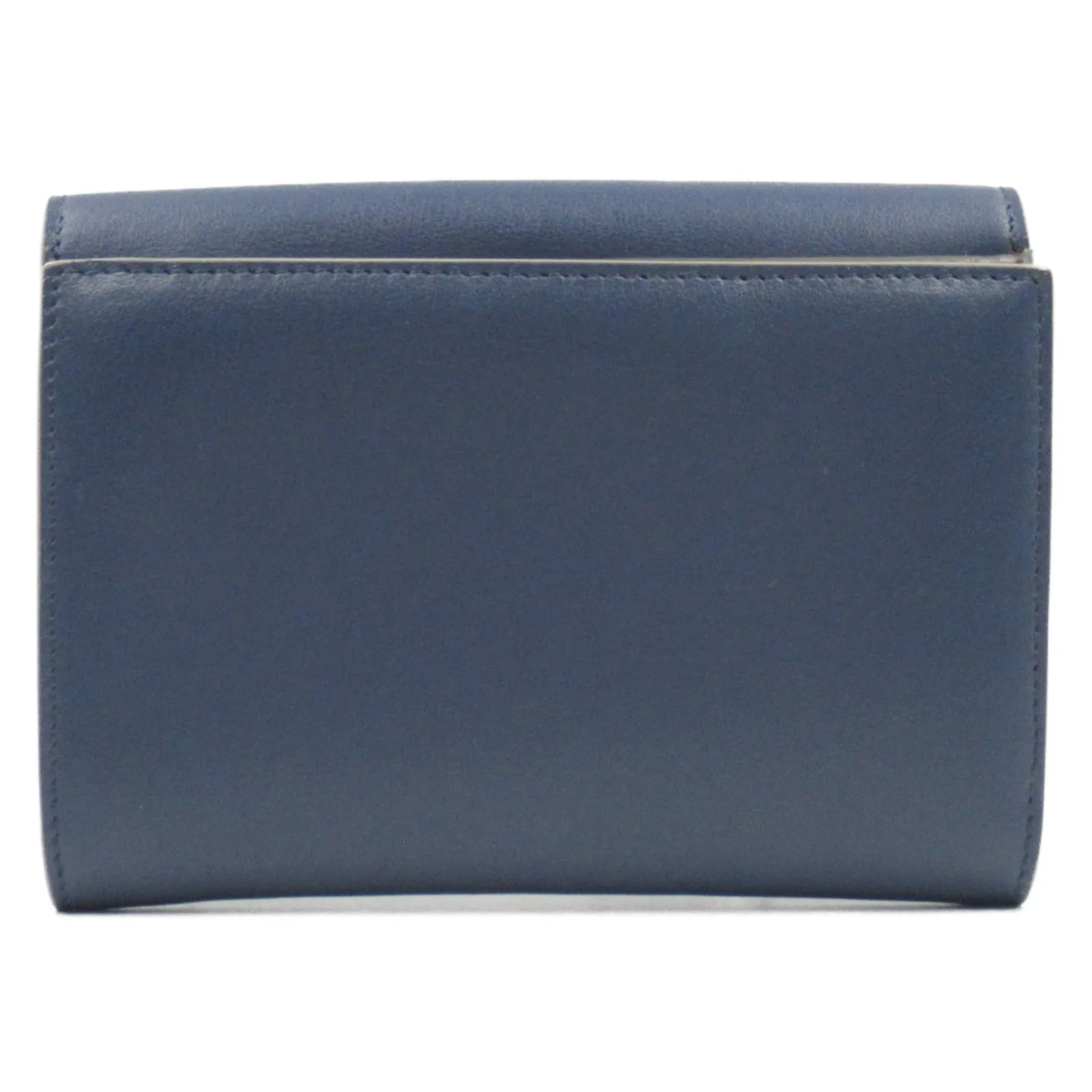 Fendi Peekaboo Leather Wallet Navy
