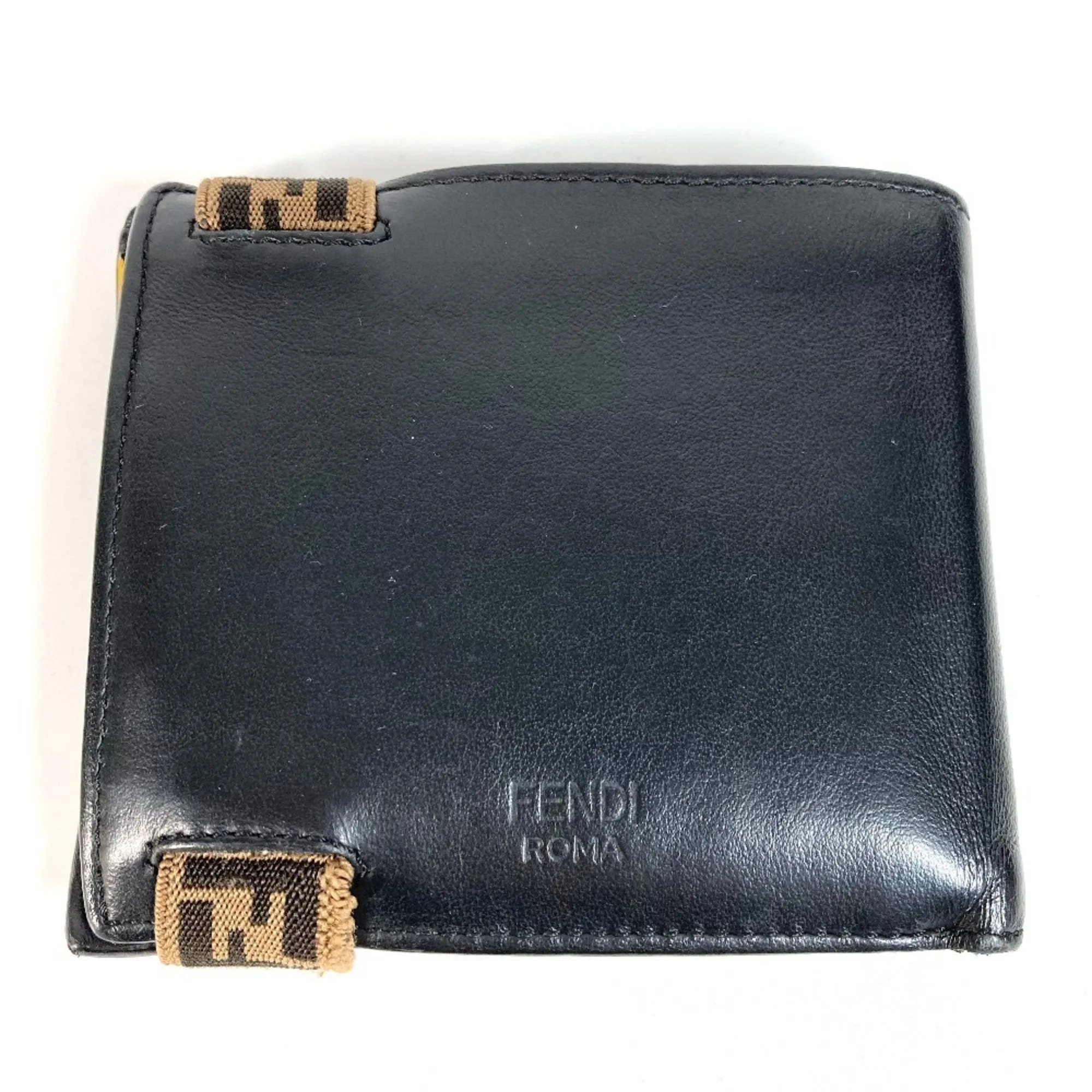 Fendi Zucca  Leather Wallet (Bi-Fold) (Pre-Owned)
