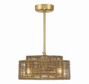 Ferndale Four Light Fan D'Lier Warm Brass Fandeliers FANS on sale now