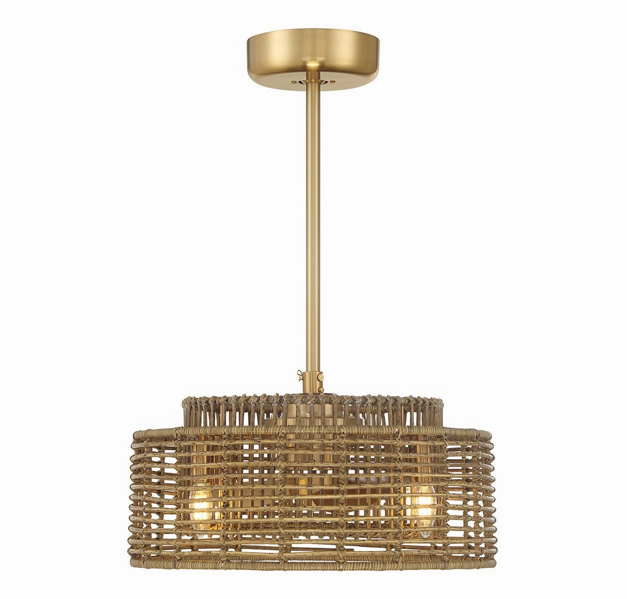 Ferndale Four Light Fan D'Lier Warm Brass Fandeliers FANS on sale now