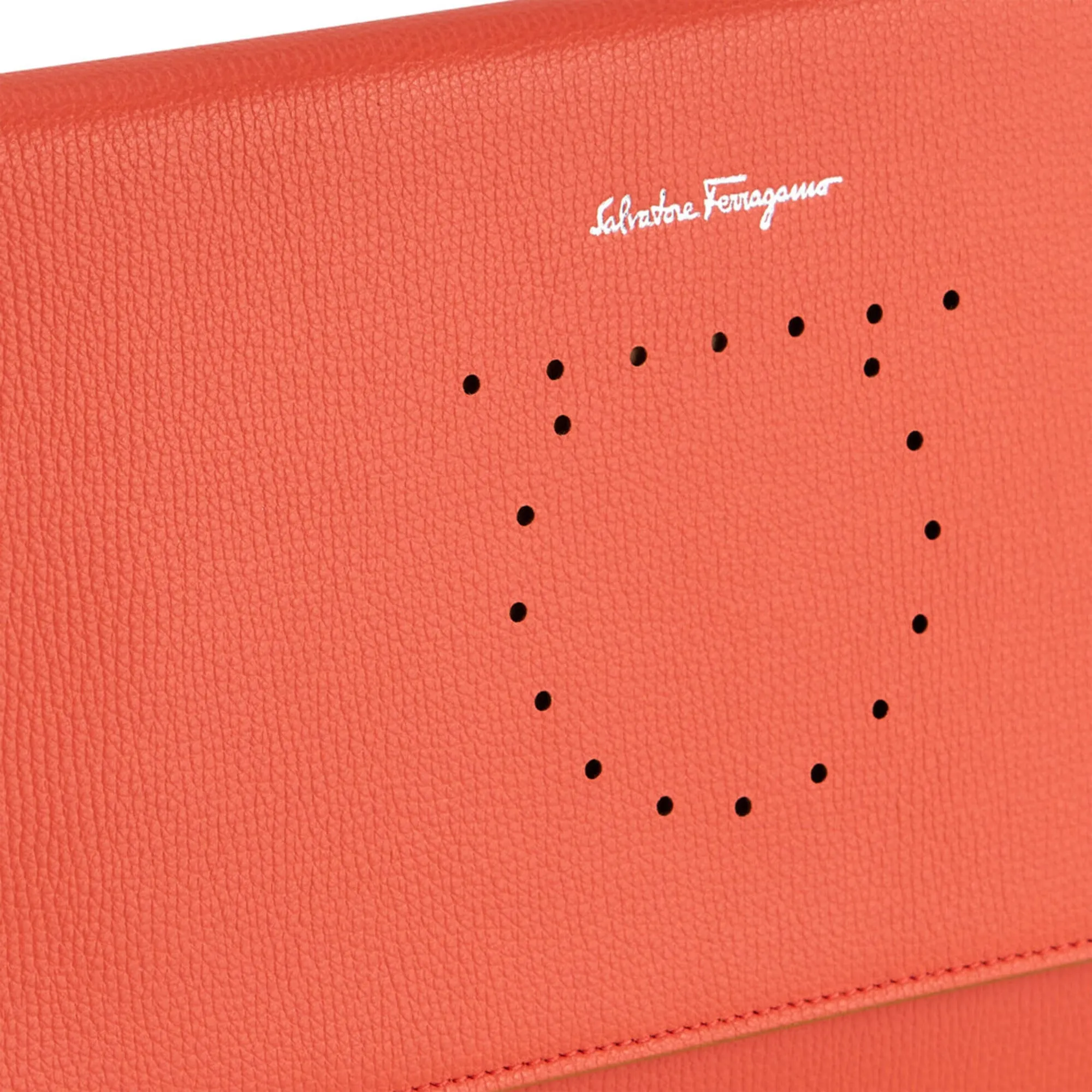 Ferragamo Wallet With Strap Orange