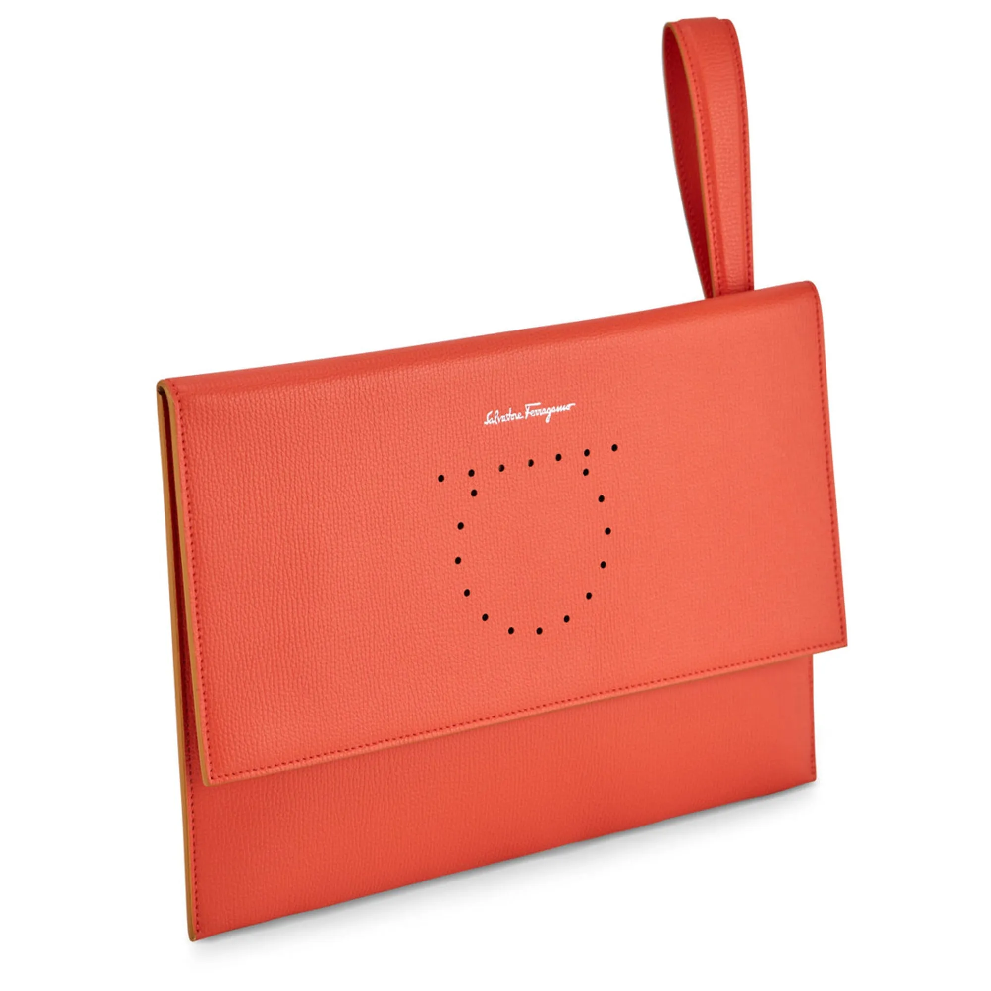Ferragamo Wallet With Strap Orange