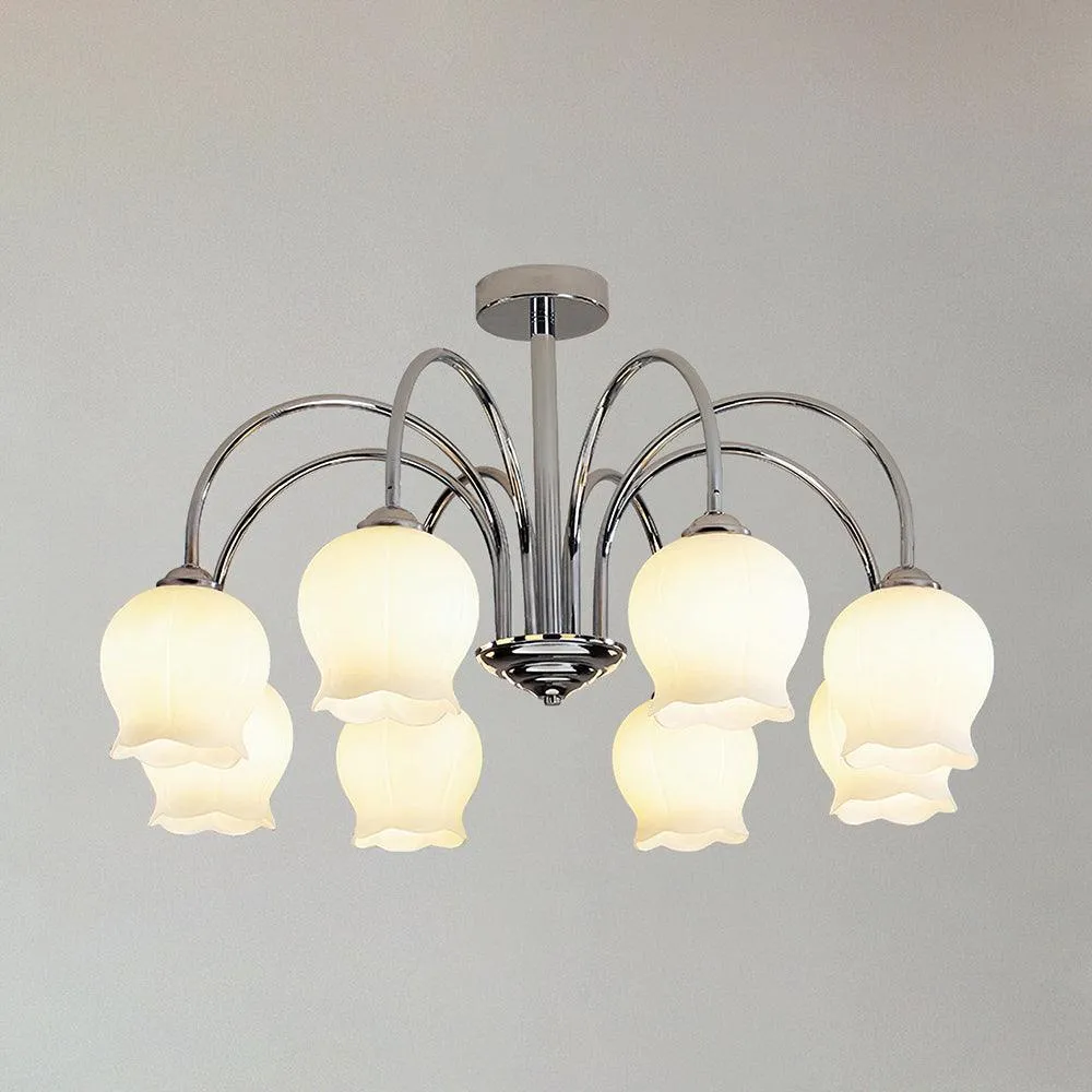 Floral Glass Chandelier