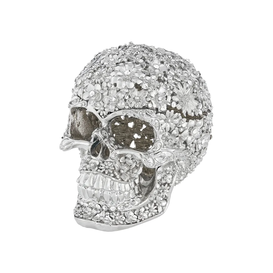 Floral Skull Box Jewelry Trays Organizer Pack