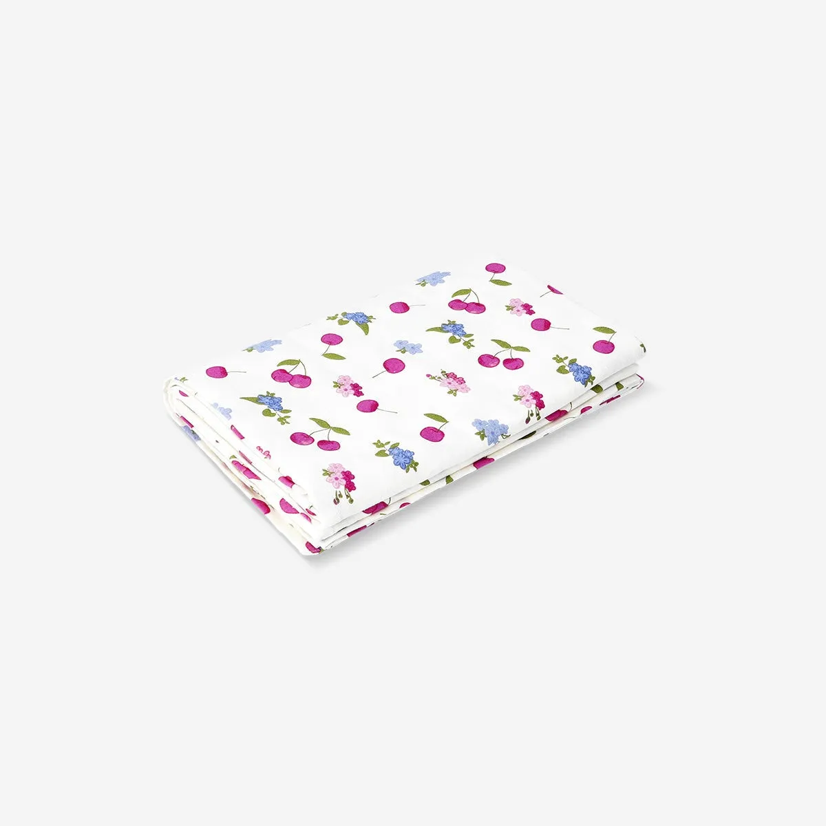 Floral tablecloth with cherries - 140 x 220 cm