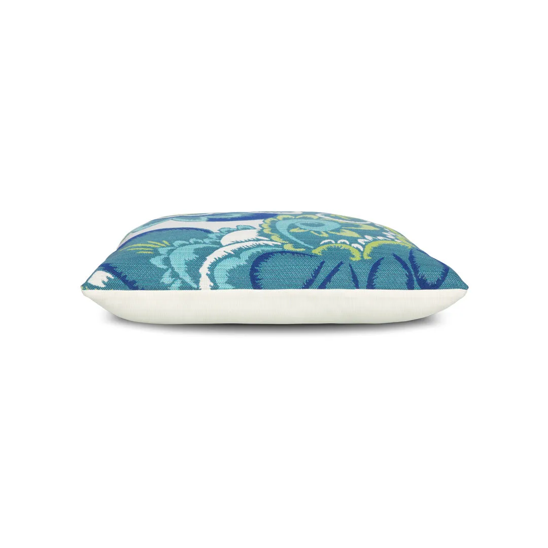Floral Wave Indoor/Outdoor Pillow, Square Decorative Pillows new arrival