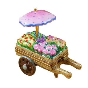 Flower Cart Limoges Box Collectible Boxes Rare Find