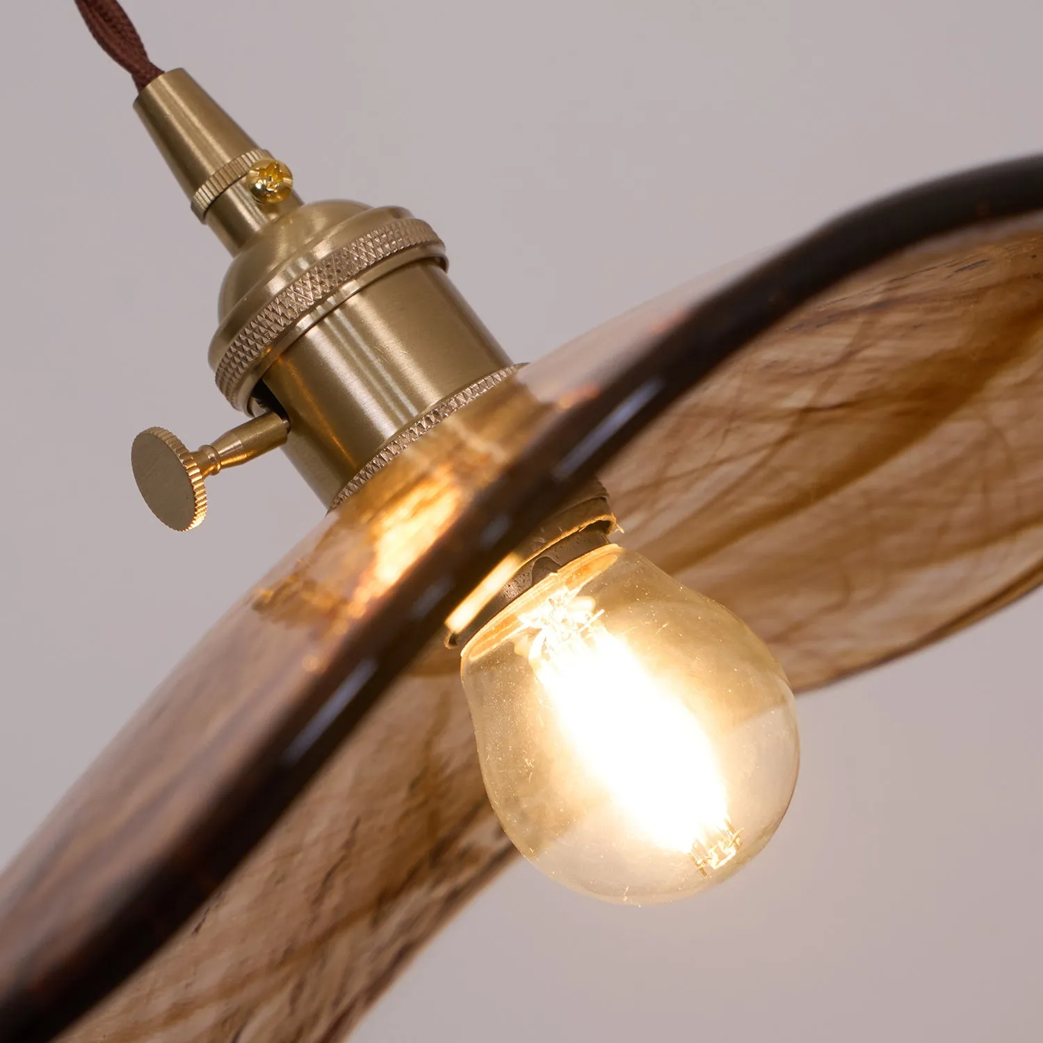 Flower Petal Glass Pendant Light
