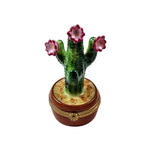 Flowering Cactus Limoges Collectible Boxes Rare Find