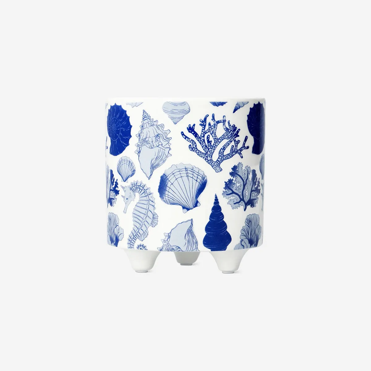 Flowerpot with shell print - 11 cm